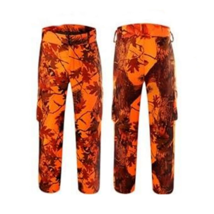 Custom Camo Blaze Orange Hunting Pants