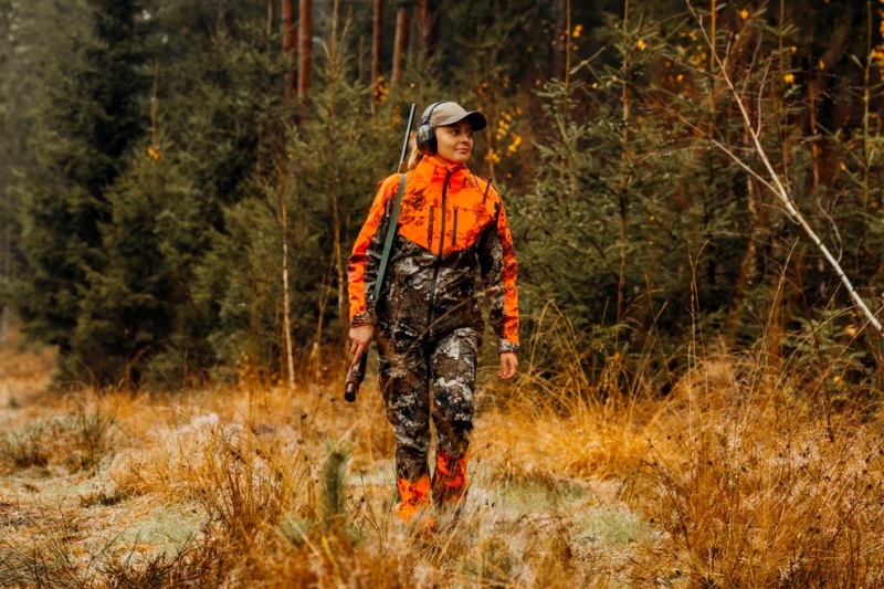 Women Blaze Orange Hunting Jacket