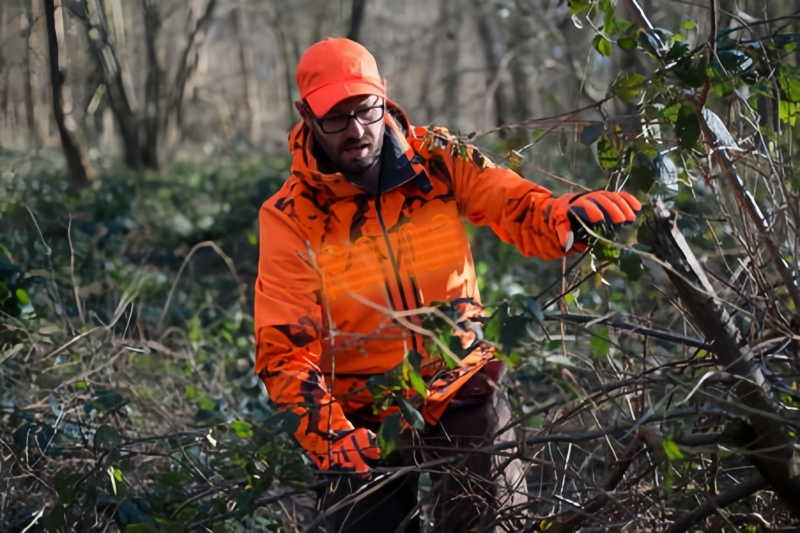 Blaze Orange Heated Hunting Jacket